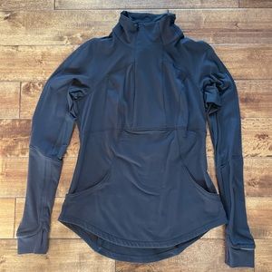 Lululemon base runner 1/2 zip black sz 10 so soft!